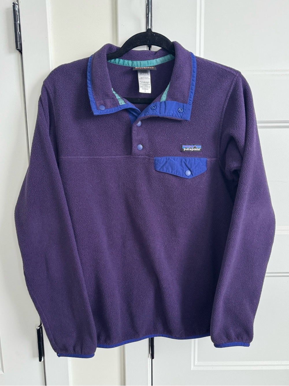 Patagonia Synchilla Lightweight Snap-T Pullover FA14 in Tempest Purple & Indigo